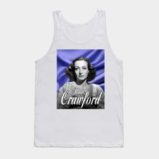 Joan Crawford Purple background Tank Top